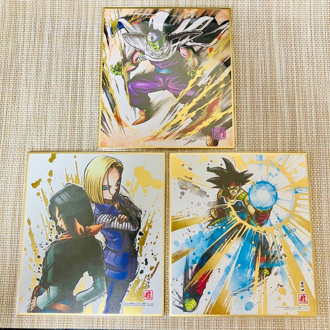 【金・銀箔押し】ドラゴンボール 色紙アート 28枚まとめ売り 色紙ART レア