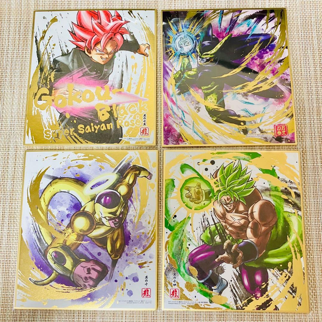 【金・銀箔押し】ドラゴンボール 色紙アート 28枚まとめ売り 色紙ART レア