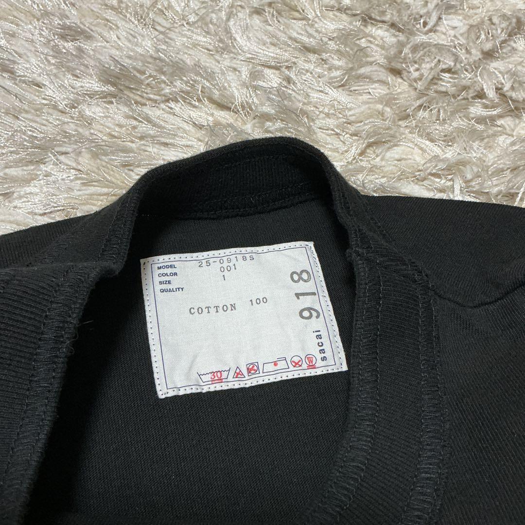 sacai 25SS ブラック James Dean Tシャツ