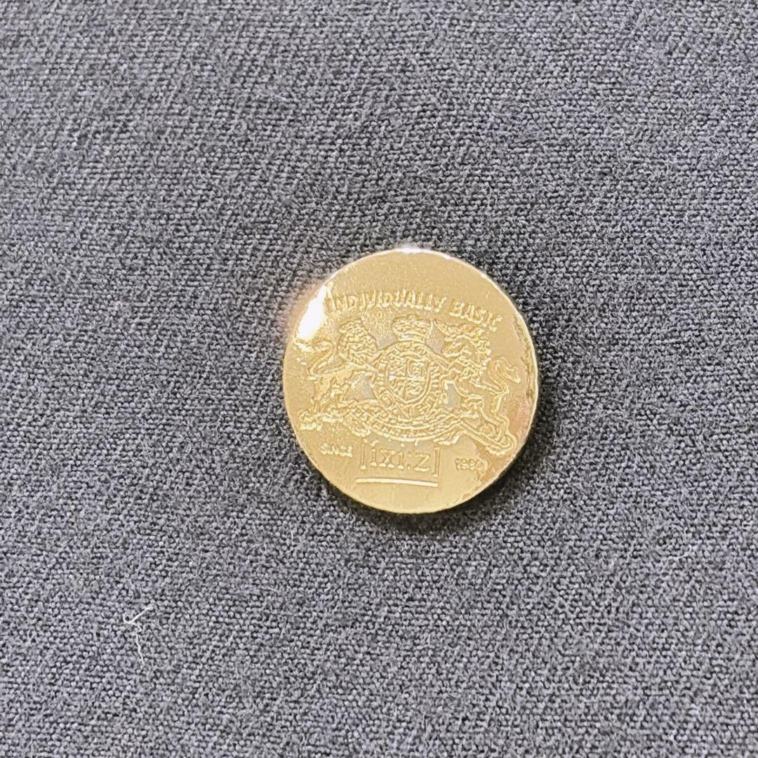 希少 90s ixi:z 紺ブレザー ダブル 金ボタン ビッグシルエット LL