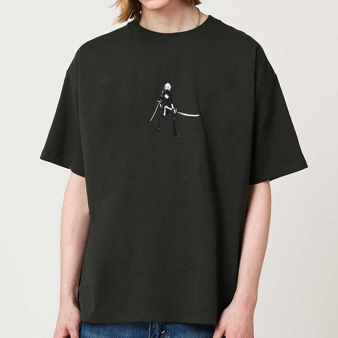 ニーア オートマタ グラニフ　エンゲルス　ビッグシルエットTシャツ