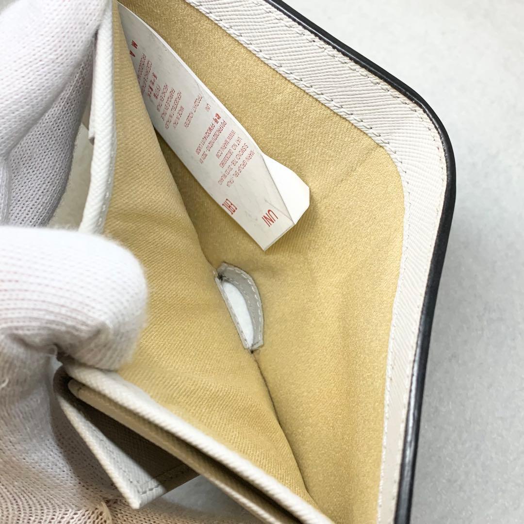希少 MARNI マルニ 折り財布 サフィアーノレザー バイカラー イタリア製