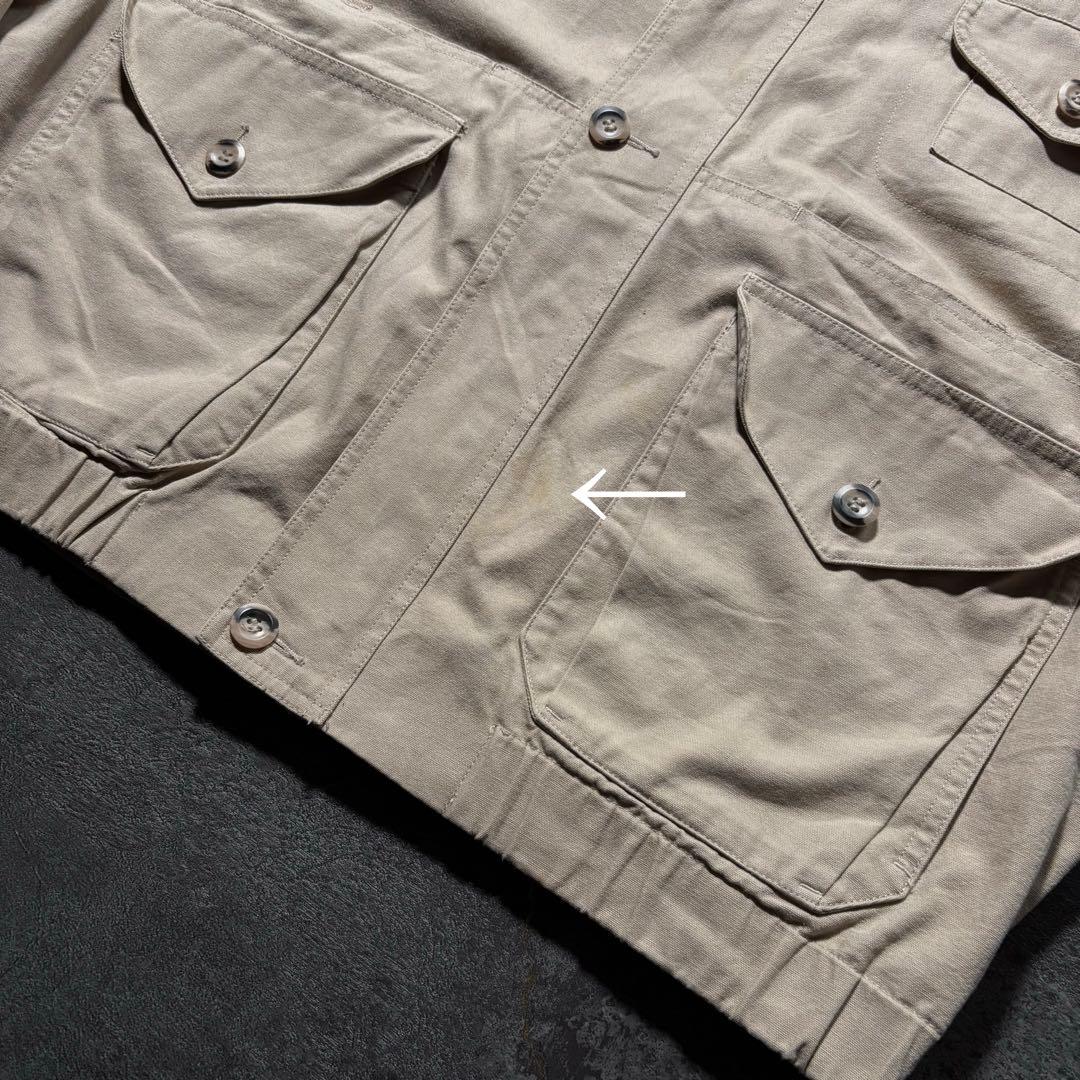 80s Eddie Bauer ハンティングジャケットジップブルゾン短丈古着L