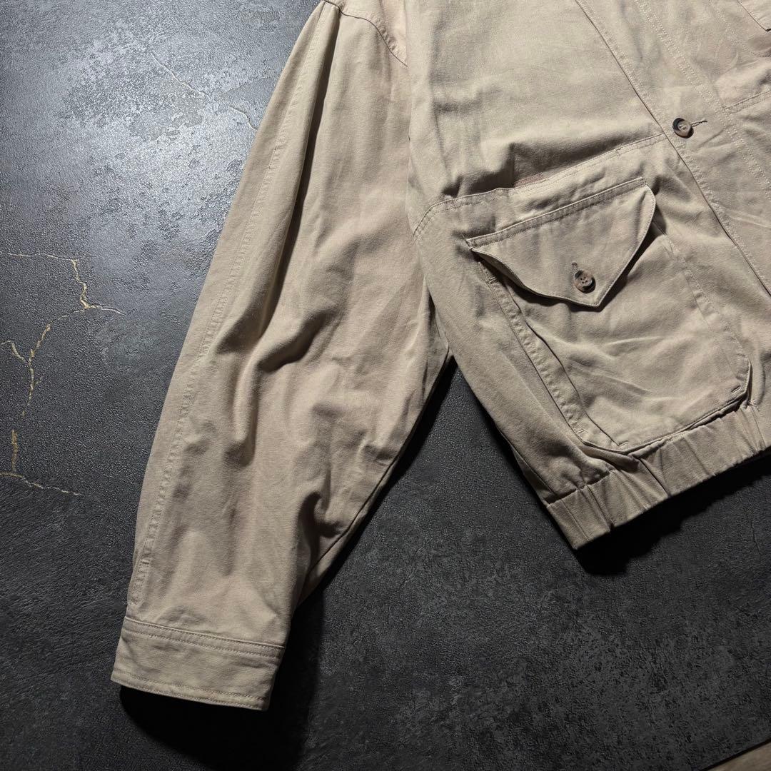 80s Eddie Bauer ハンティングジャケットジップブルゾン短丈古着L