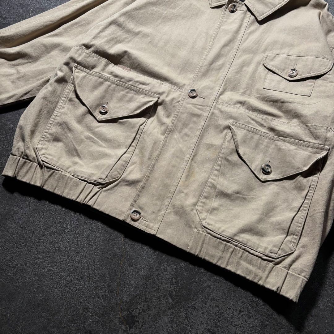 80s Eddie Bauer ハンティングジャケットジップブルゾン短丈古着L