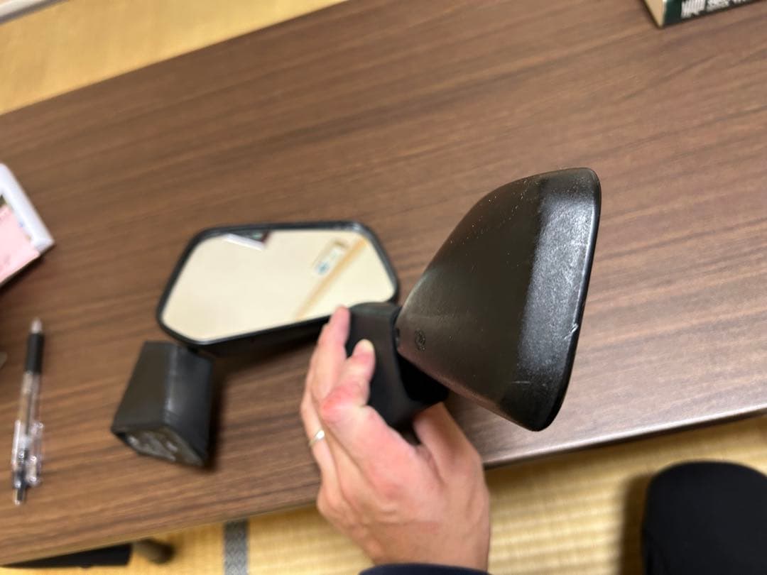 専用出品。ホンダ　フュージョン　純正ショートミラー 黒　ボルト4本付き！