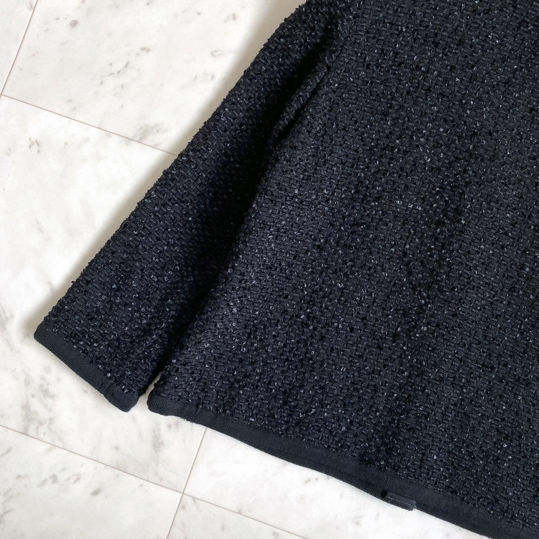 ✨FOXEY フォクシー　デイニットツイードジャケット　ブラック　40