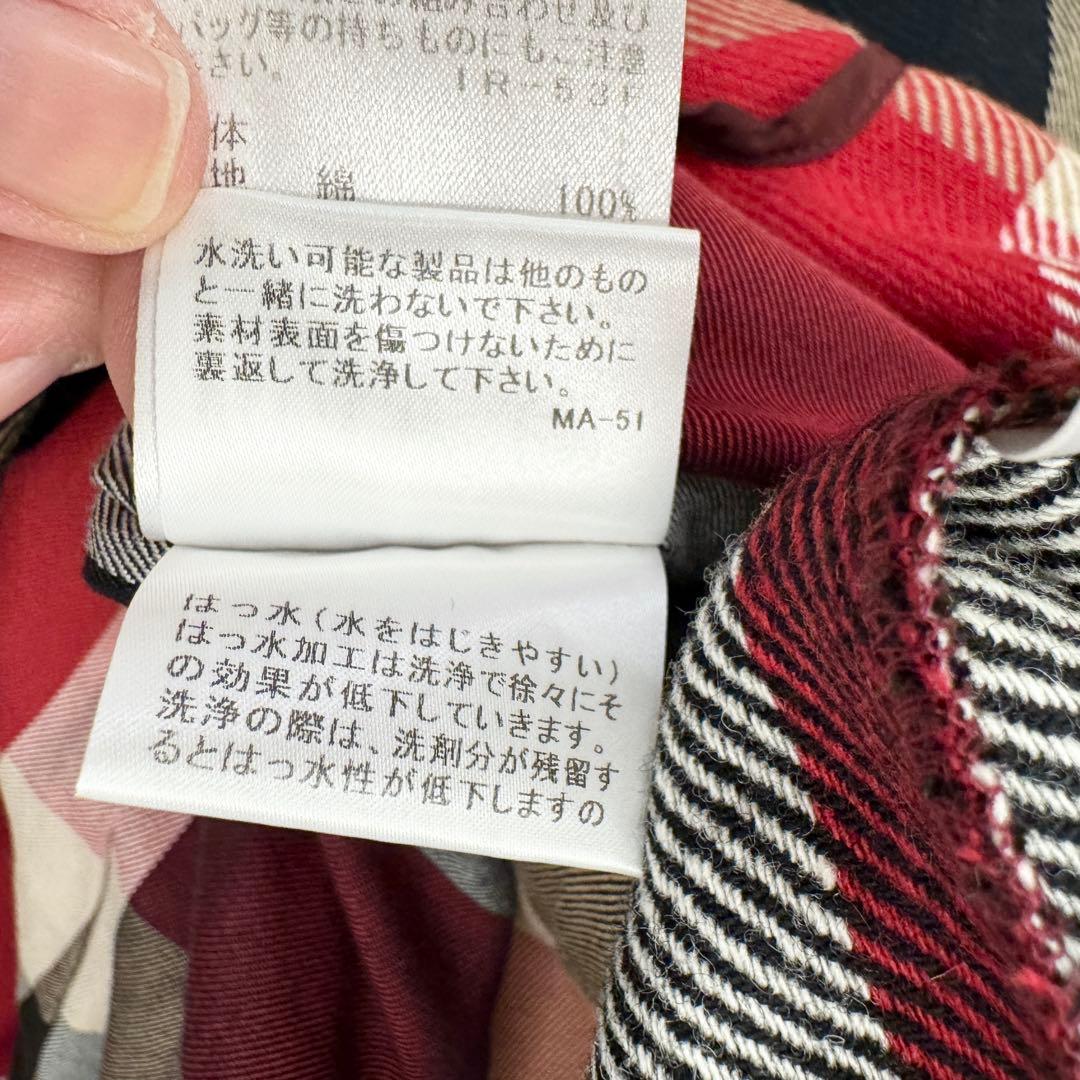美品 ブルーレーベルクレストブリッジ トレンチコート チェック 38 ライナー