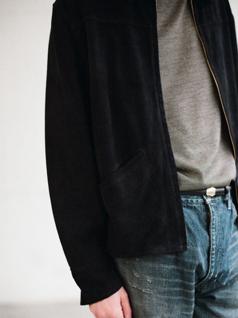 ジャケット・アウター LIDNM Goat Suede Sports JKT