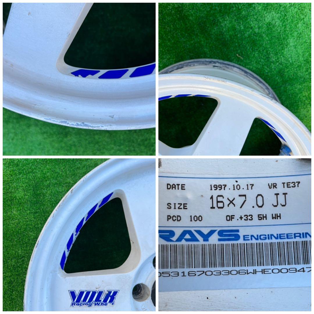 希少】VOLK RAYS 16インチ 7.0JJ +33 100,5h 2 本