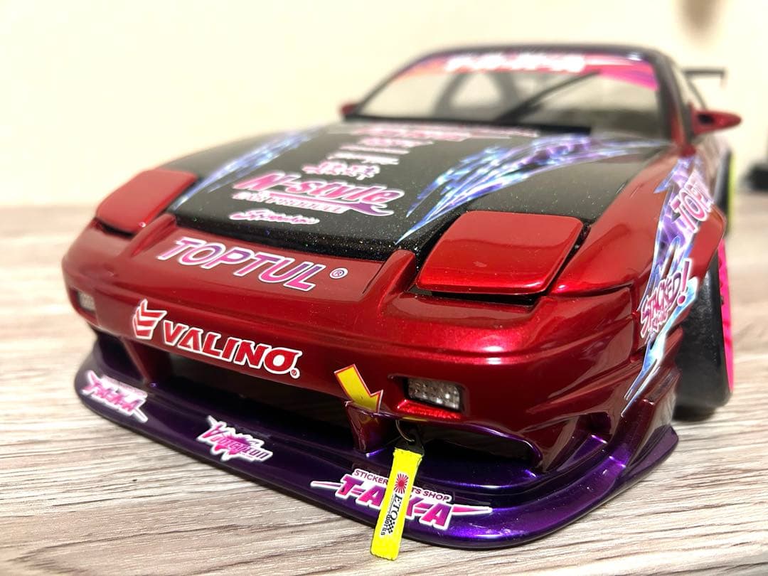 ラジドリ 1/10 パンドラ180SX ボディ中村直樹風 ホイールも付けます。