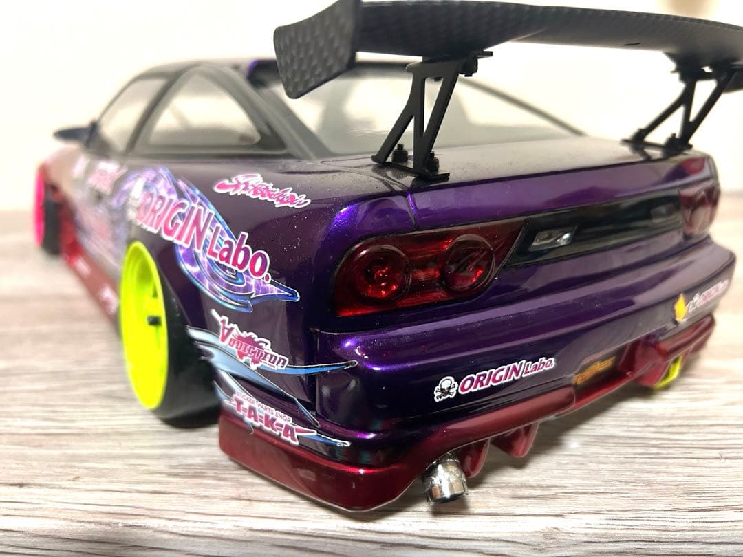 ラジドリ 1/10 パンドラ180SX ボディ中村直樹風 ホイールも付けます。