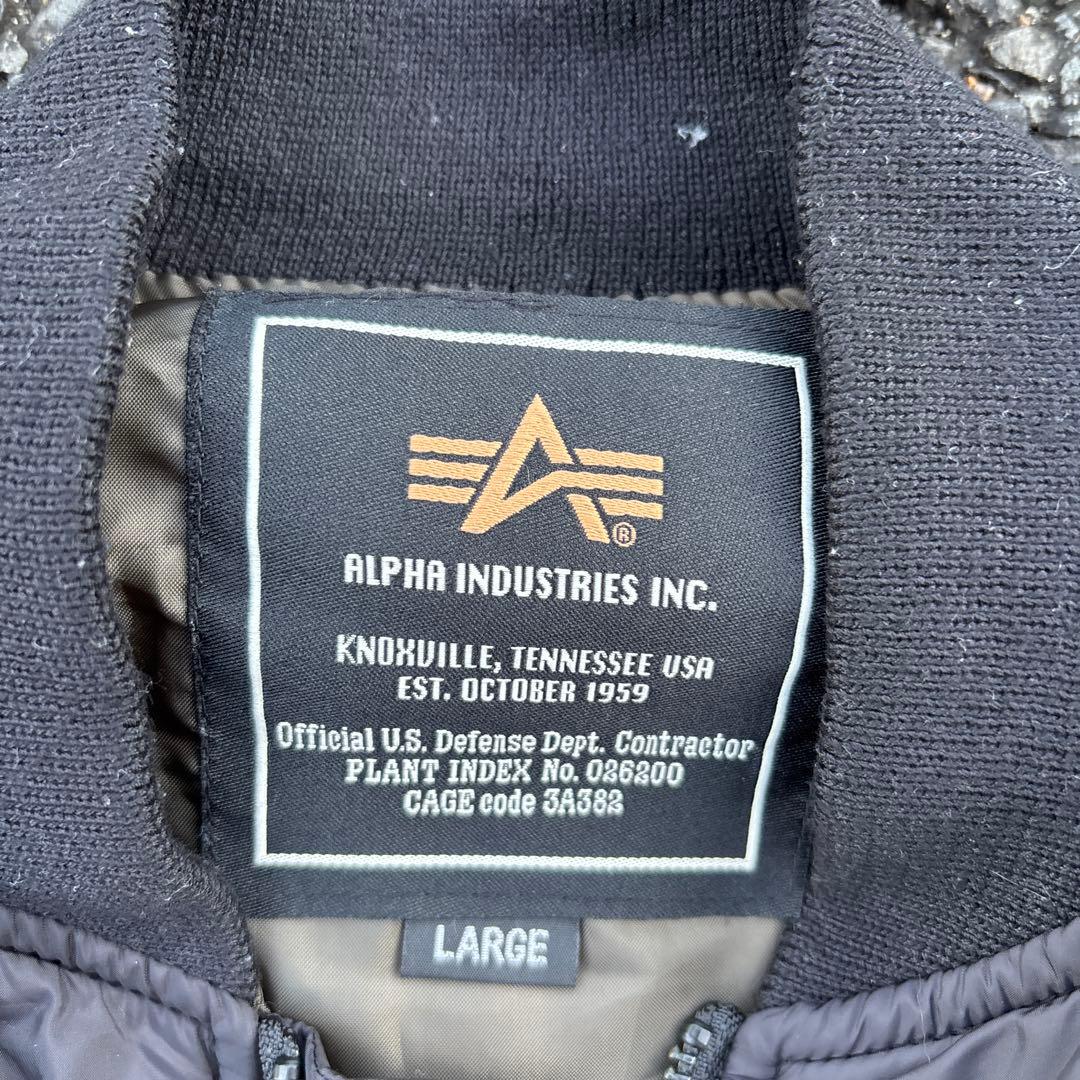 alpha industries MA-1 フライトジャケット　L