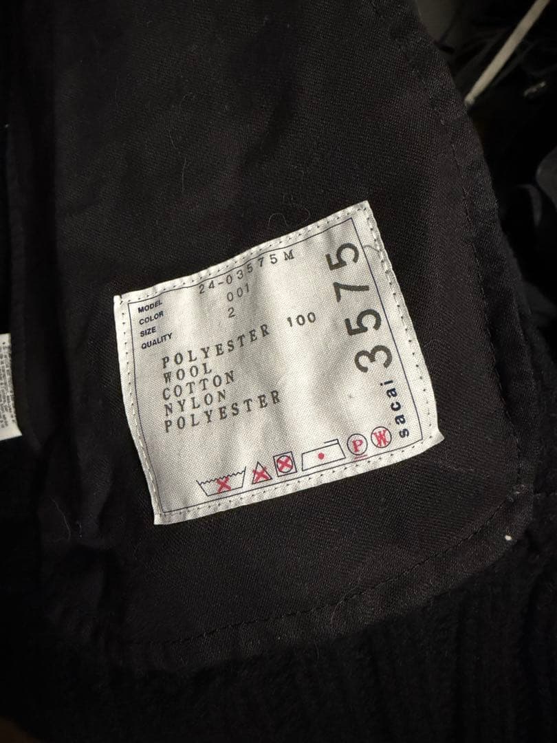 Sacai 24-03575M ニットブルゾン