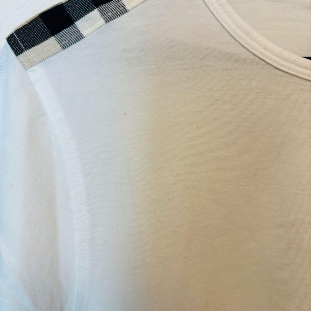 【新品】BURBERRY LONDON バーバリーショルダーチェックTシャツS