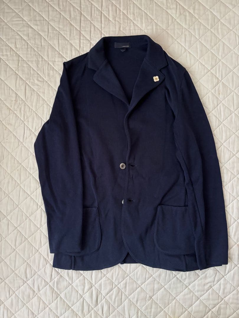 。*。様 LARDINI ネイビー テーラードジャケット M