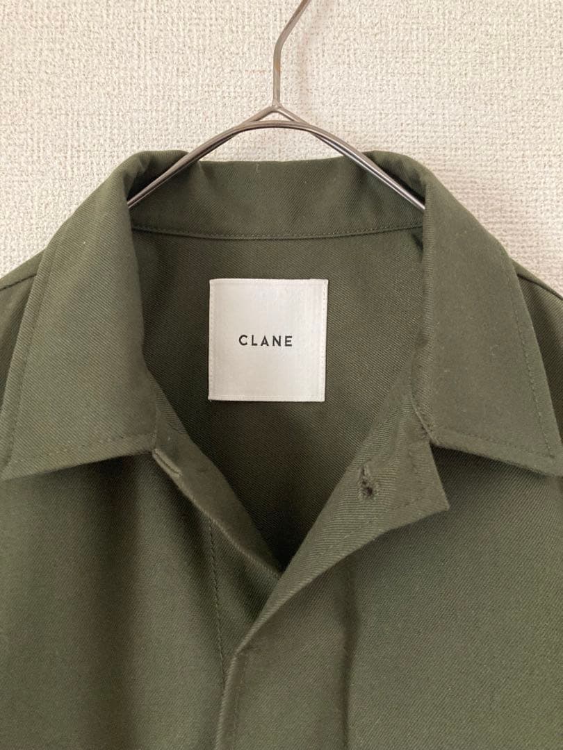 CLANE クラネ　バックフリルミリタリージャケット　ジャケット　カーキ