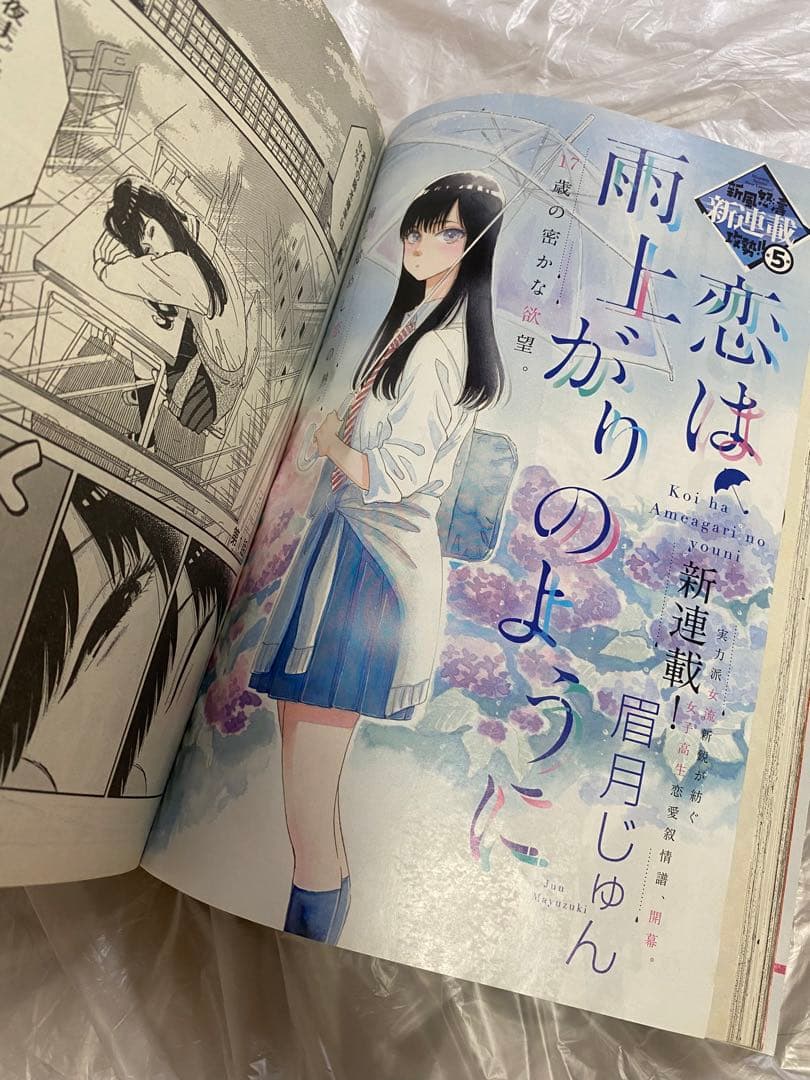月刊スピリッツ 2014年 8月号 新連載 恋は雨上がりのように 眉月じゅん