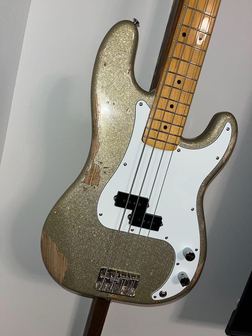 LUNA SEA J fender champagnegold relic風加工