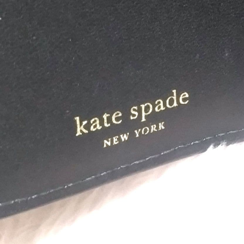 kate spade 二つ折り財布 KA016 250 　クリーム ブラック