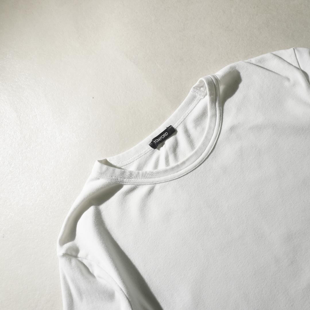 TOM FORD 無地 白Tシャツ カットソー /BZ294