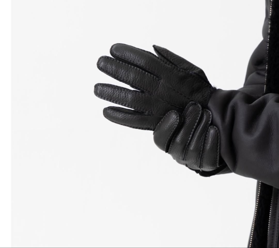 t*4様 ULTIMATE FABRIC レザーグローブディアスキンカシミアライ