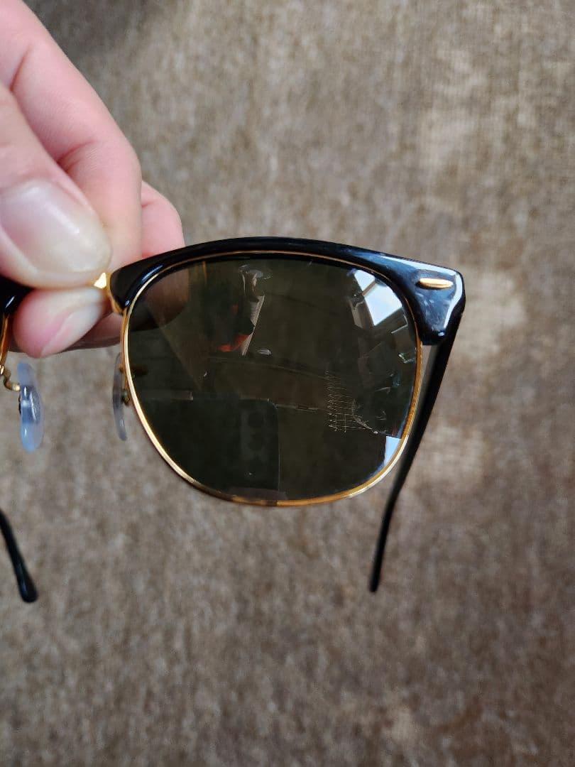 Ray-Ban クラブマスター サングラス RB3016 ゴールド