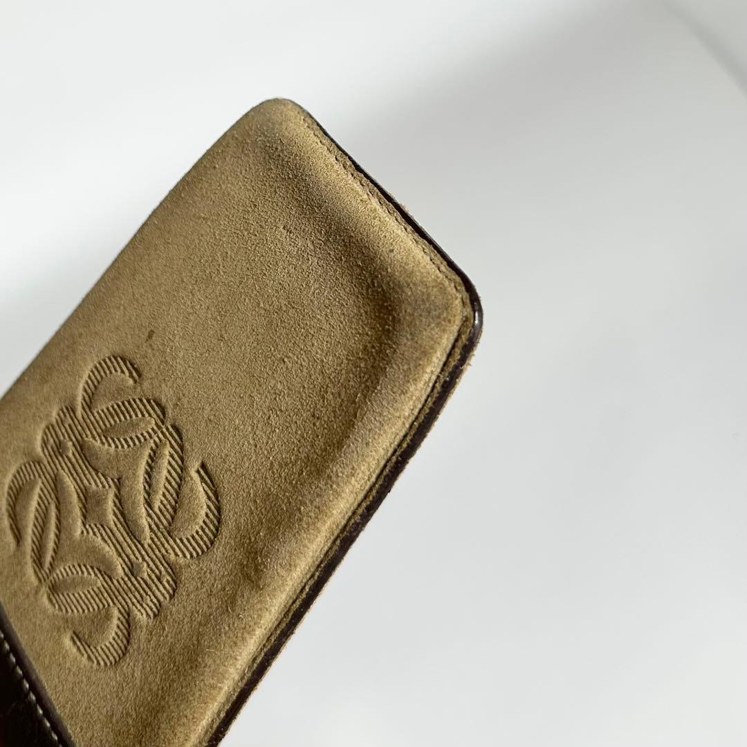 LOEWE ロエベ アナグラム スエード×レザー キーリング キーケース