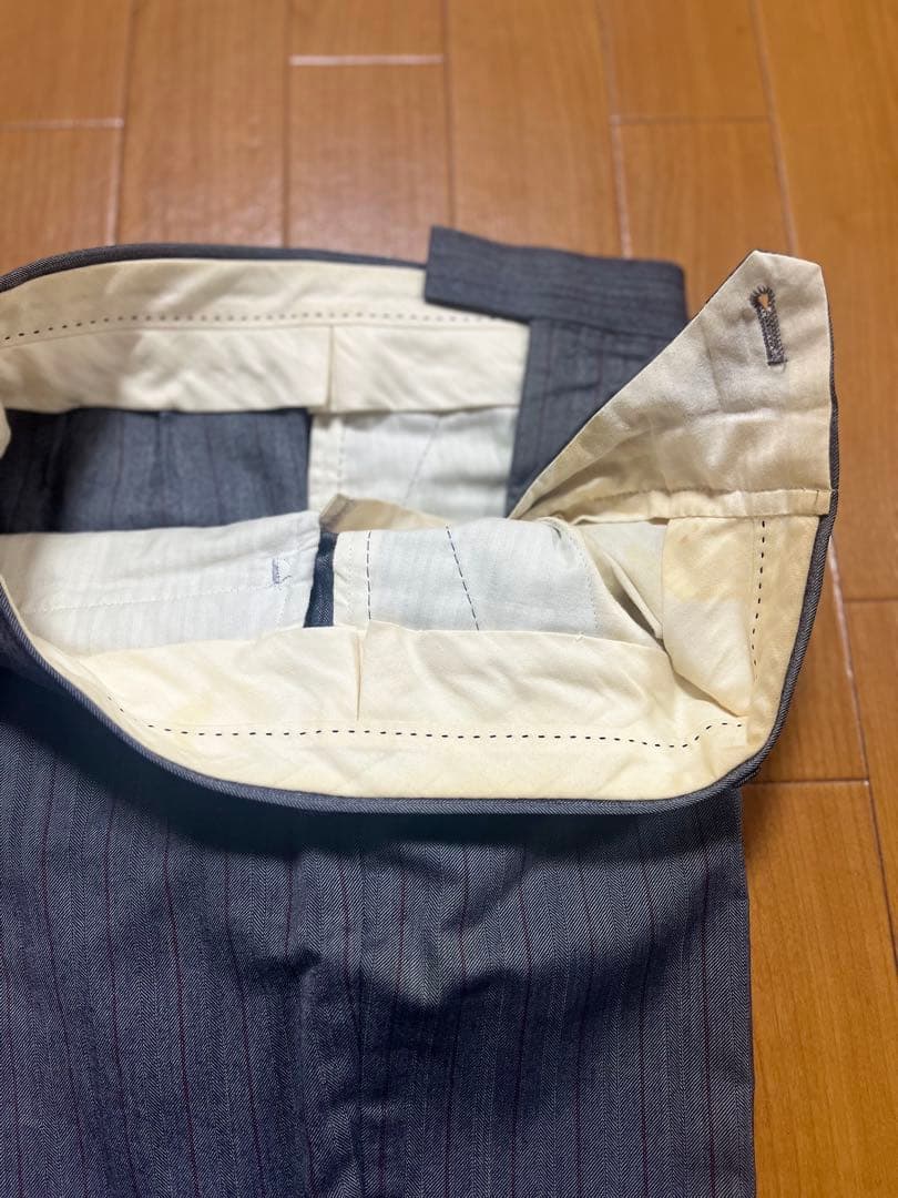 グレー ストライプ スーツジャケット