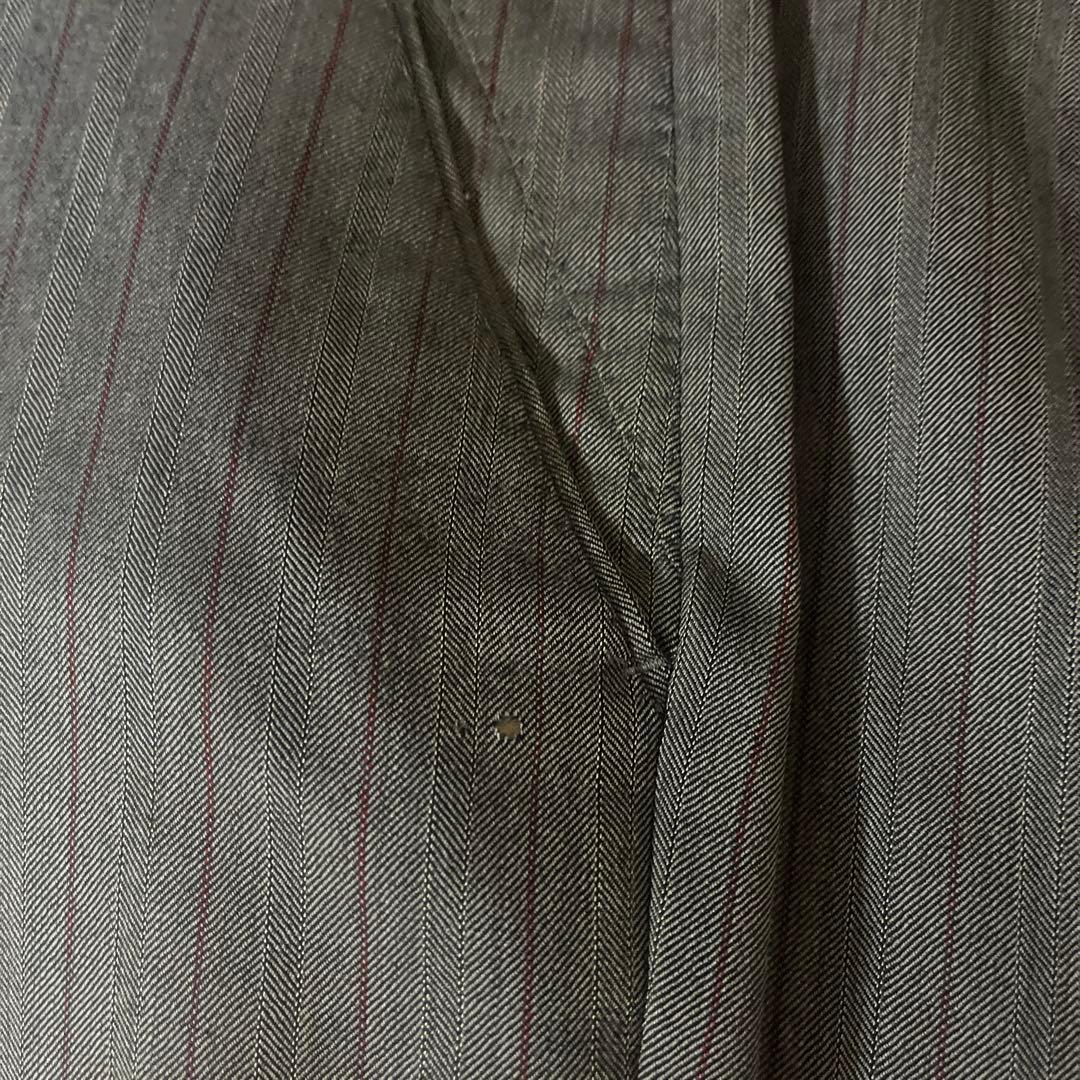 グレー ストライプ スーツジャケット