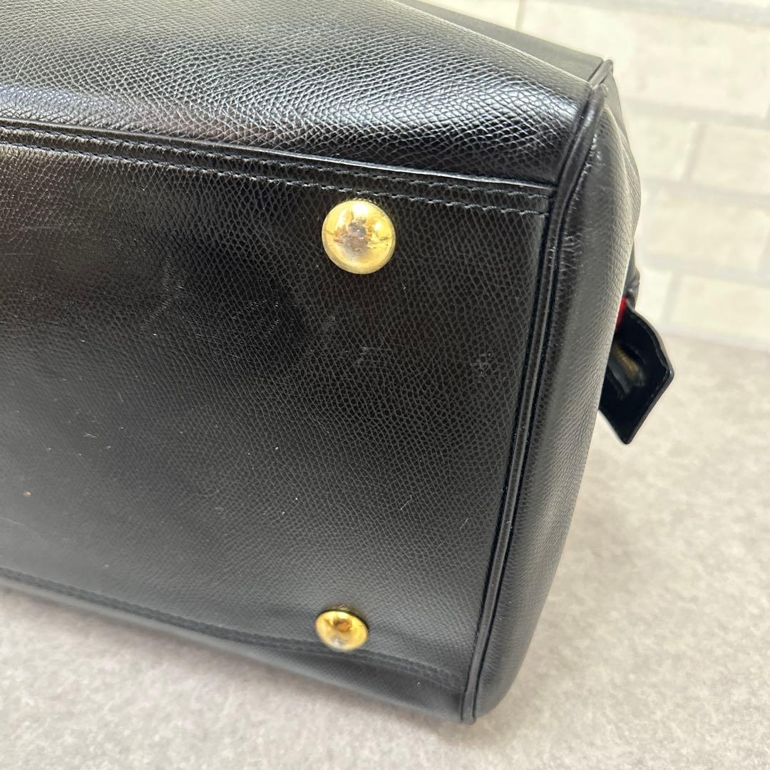 ★希少★ CELINE セリーヌ ボストンバック ブラック レザー 南京錠
