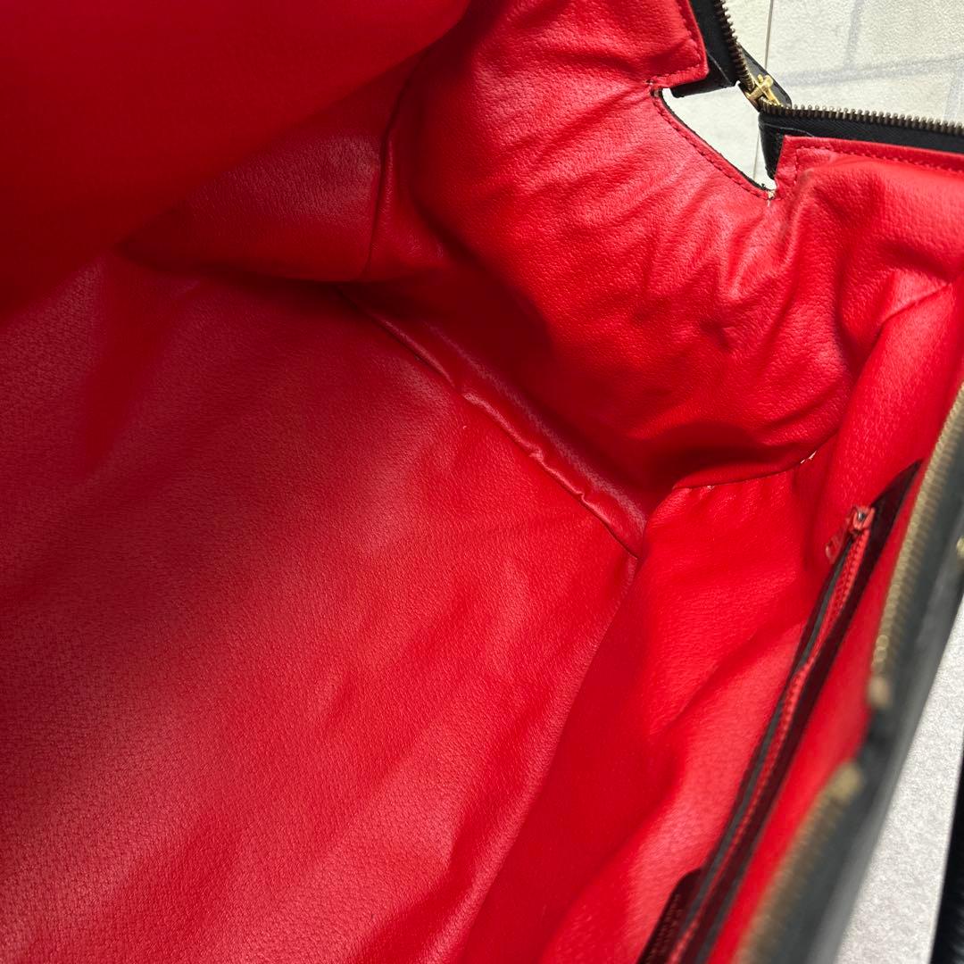 ★希少★ CELINE セリーヌ ボストンバック ブラック レザー 南京錠