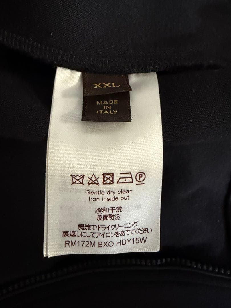 Louis Vuitton ブラック ジップアップジャケット