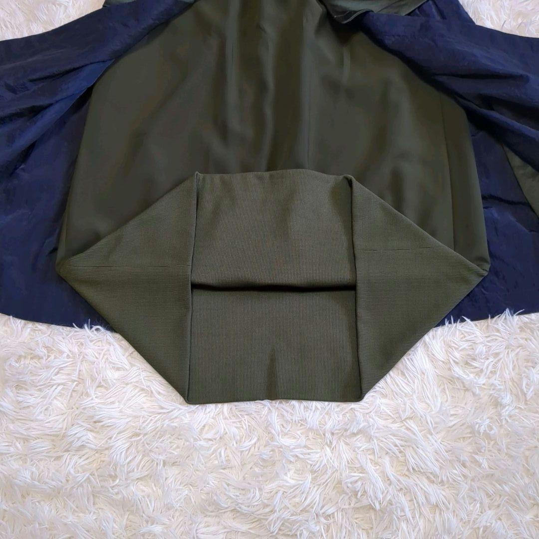 専用 極美品✨UN3D. 立体デザインミックス素材スカート バイカラー