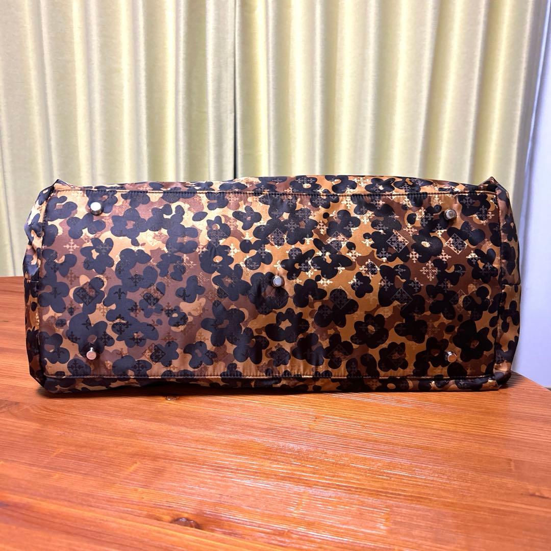 新品 ラシット レオパード　￼花柄　トートバッグ 旅行用　ボストンバック2way