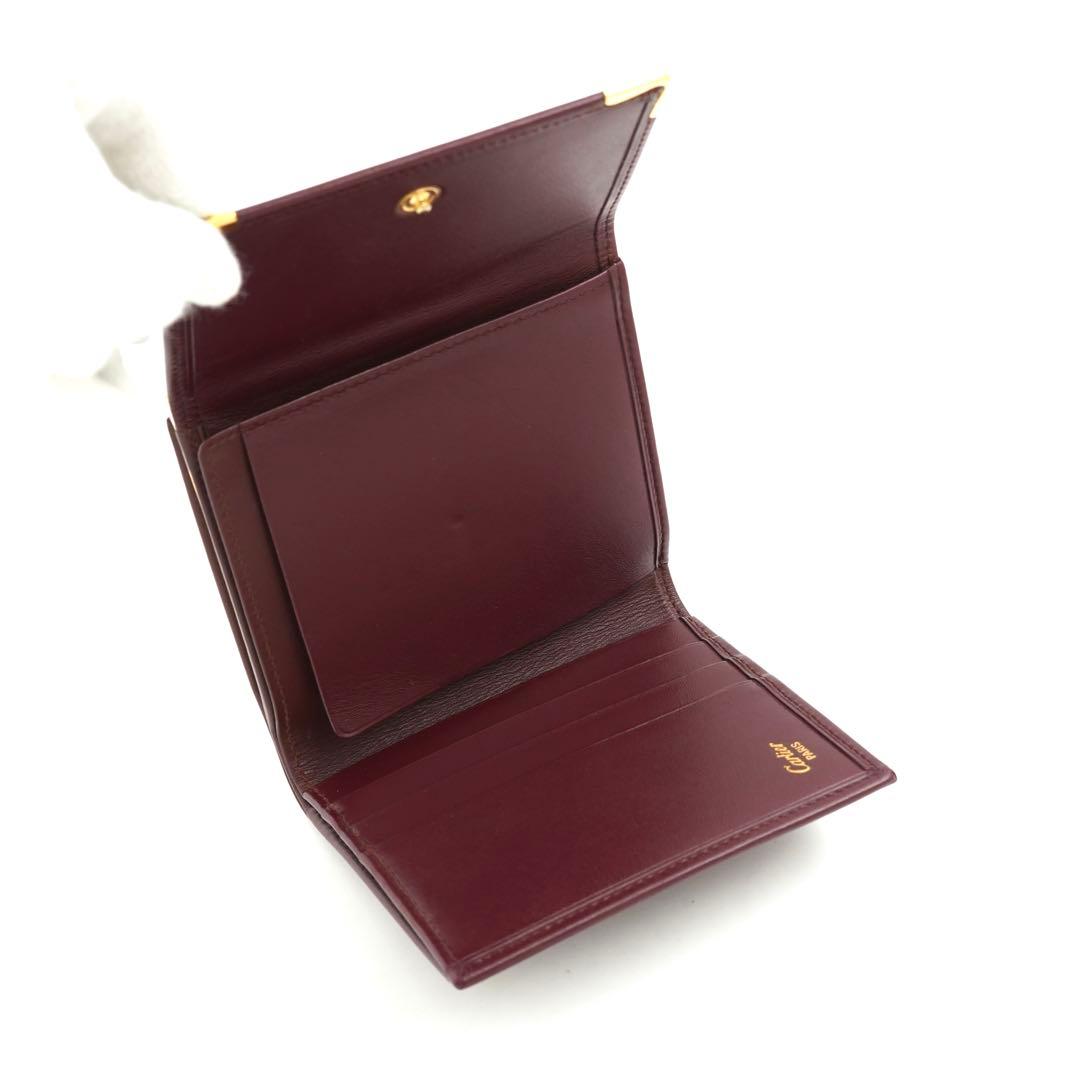 ✨新品未使用✨　Cartier ミニ財布　マストライン　がま口　マルチェロ　折り