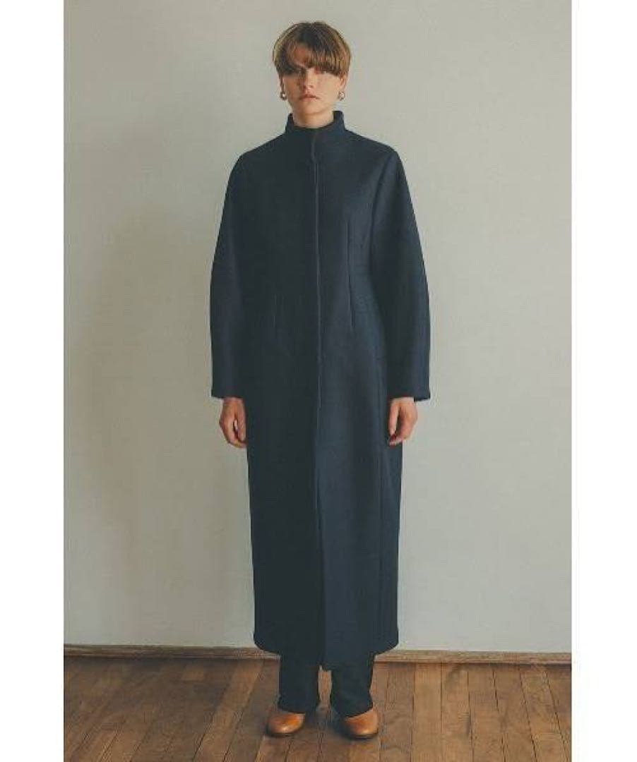 CLANE CONSTRUCTIVE LONG COAT ネイビー