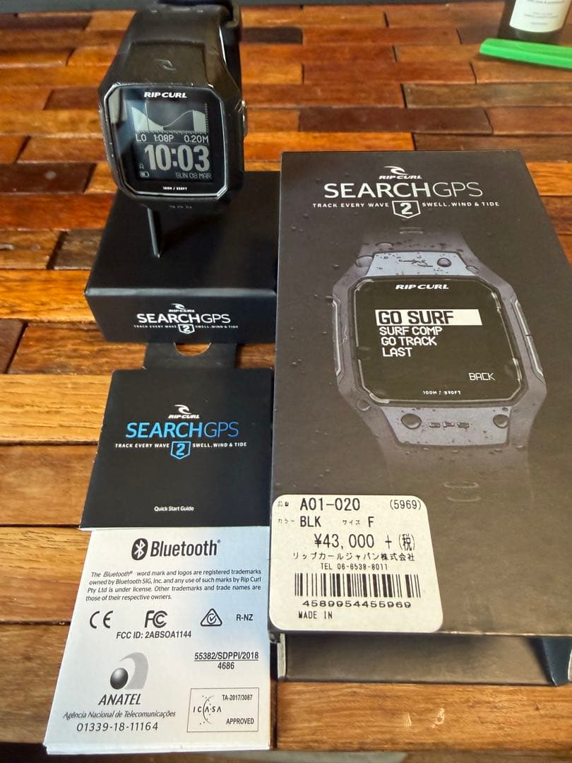RIP CURL SEARCH GPS 2 ブラック　 多少の傷あり画面に傷無し