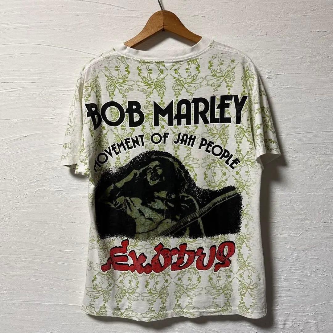 90s BOB MARLEY EXODUS ツアーTシャツ 総柄　レゲエ