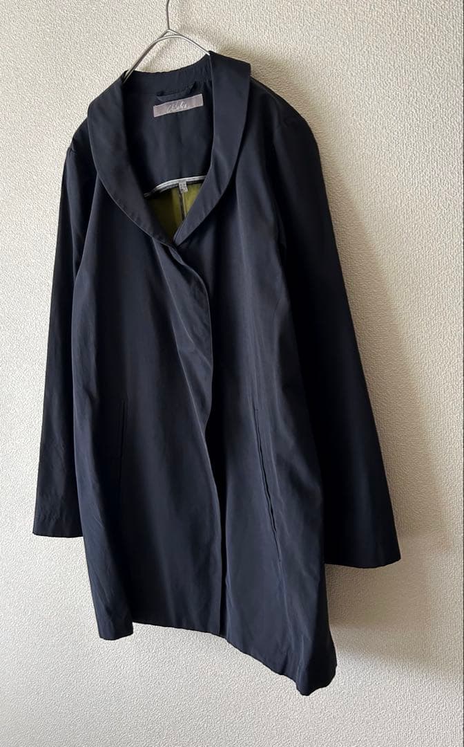 美品✨ URBAHIA フランス製　トレンチコート　丸襟　変形　防水　上質