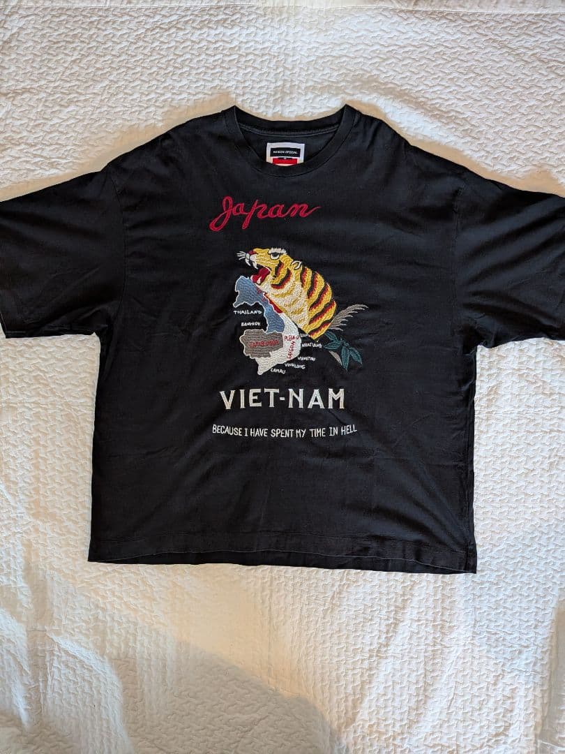 ベトジャン スカジャンドッキング刺繍プライムオーバーTシャツ【メゾンスペシャル】