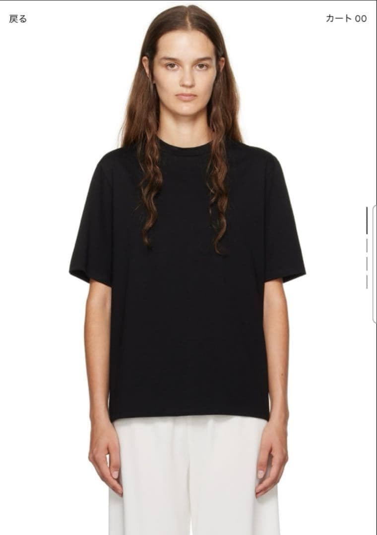 the row chiara top ザロウ　キアラ　Tシャツ　黒タグ付き未使用