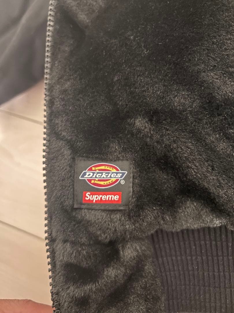Supreme Dickies リバーシブル キルティングジャケット ブラック