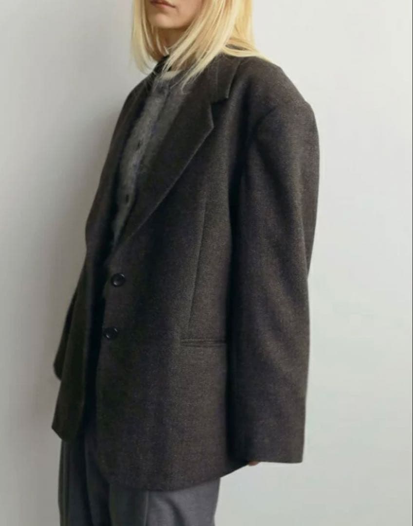 ジャケット・アウター anuke Herringbone Wool Jacket