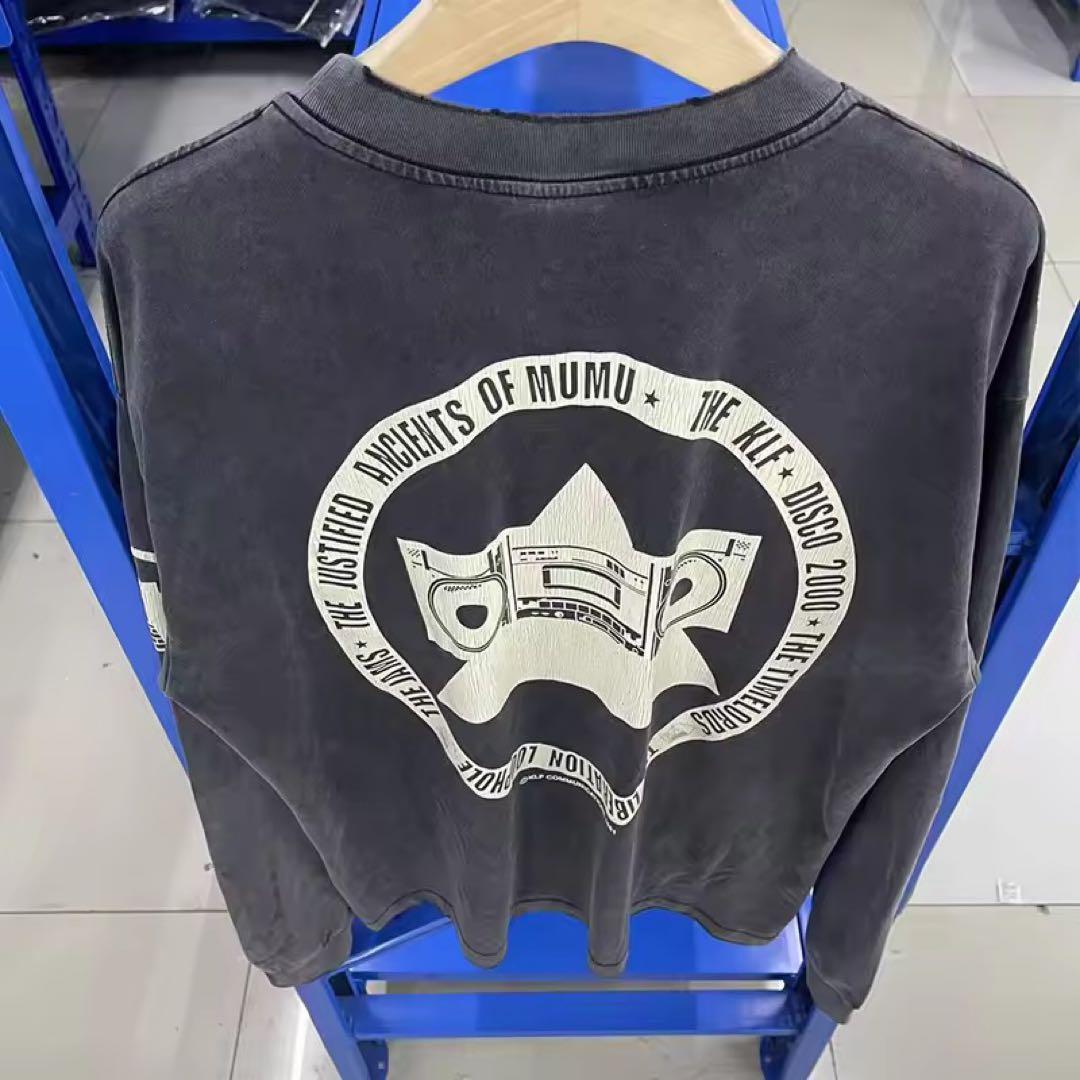 SAINT MICHAEL新品Mサイズ長袖KLF ダークグレー Tシャツ