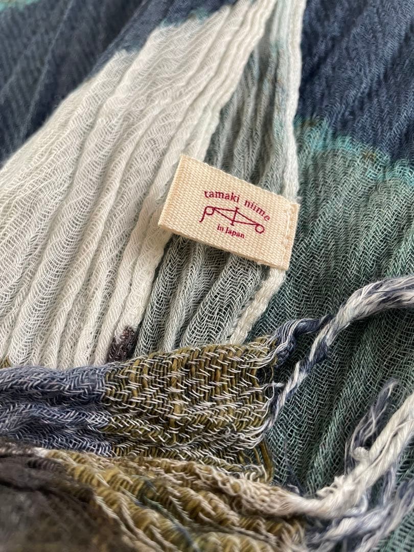 tamaki niime タマキニイメ　print shawl MIDDLE