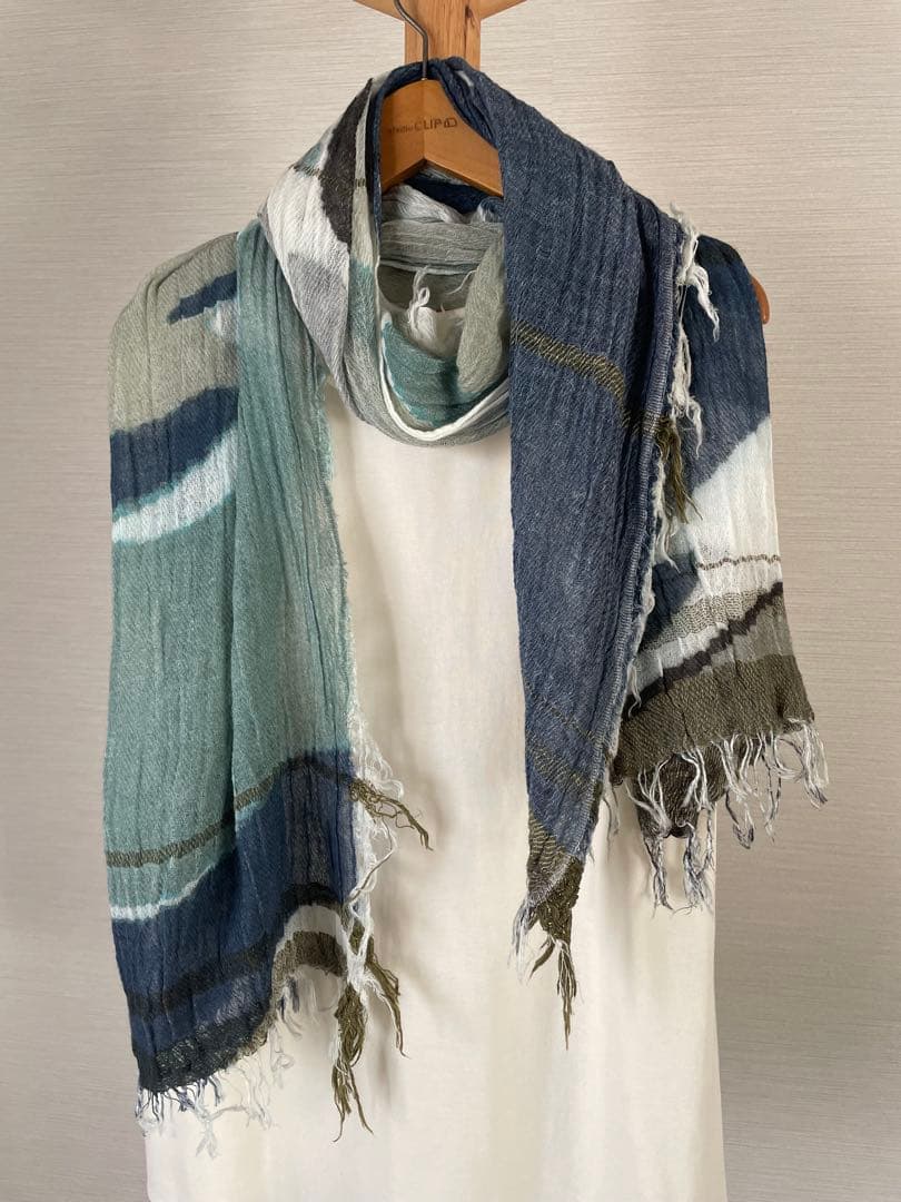 tamaki niime タマキニイメ　print shawl MIDDLE
