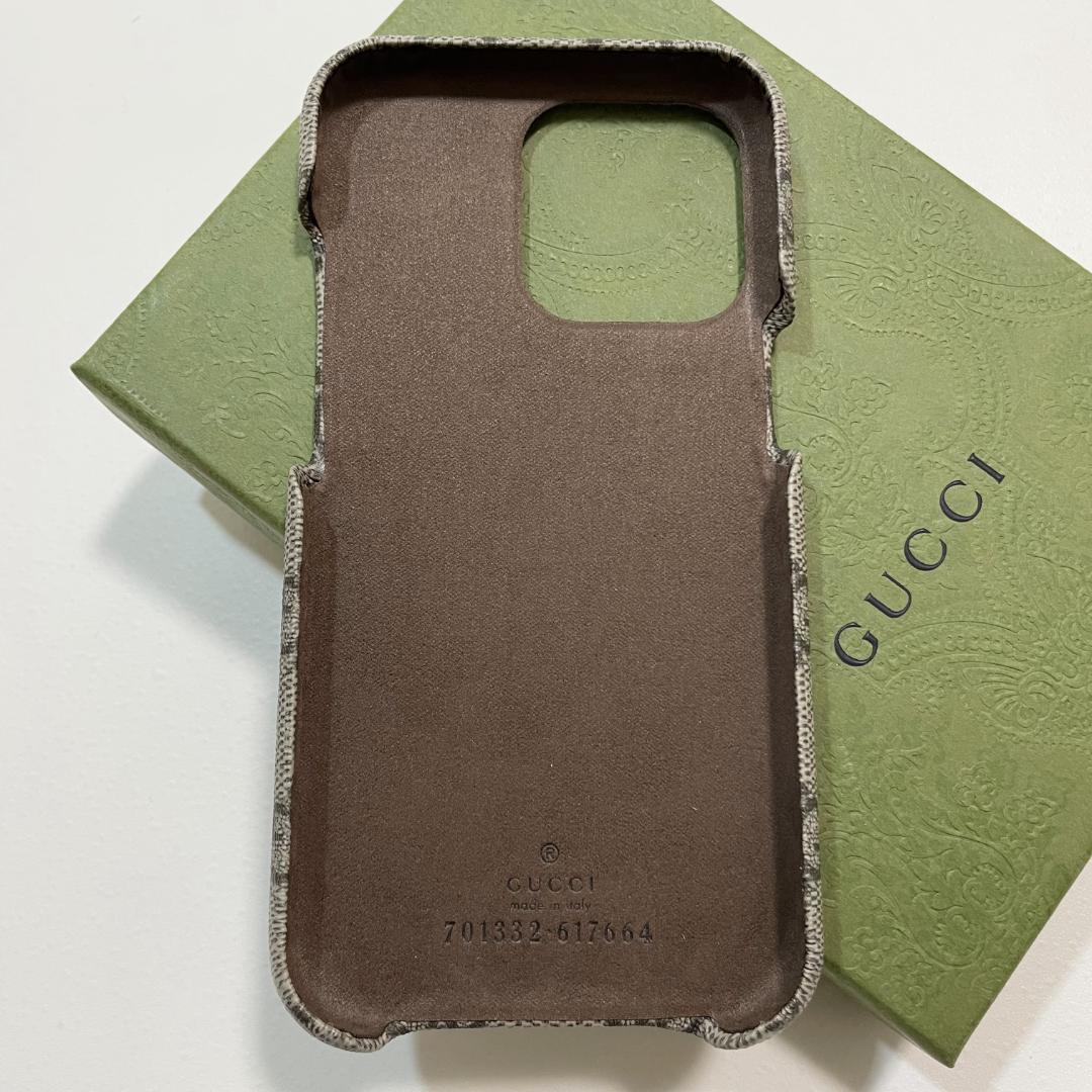 ✨新品未使用✨グッチ　GGスプリーム　iPhoneケース　スマホケース　正規品