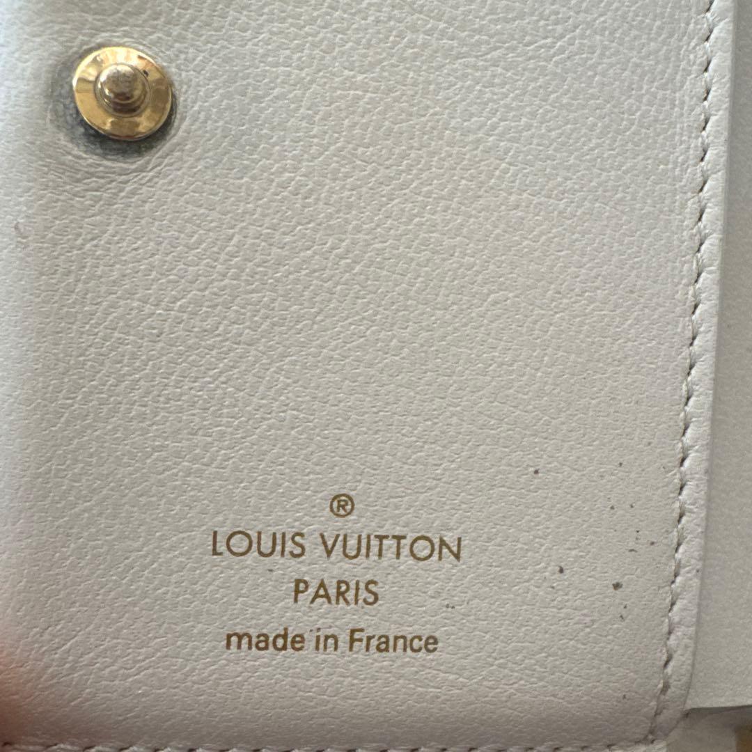 Louis Vuitton 二つ折り財布 ベージュ/ピンク
