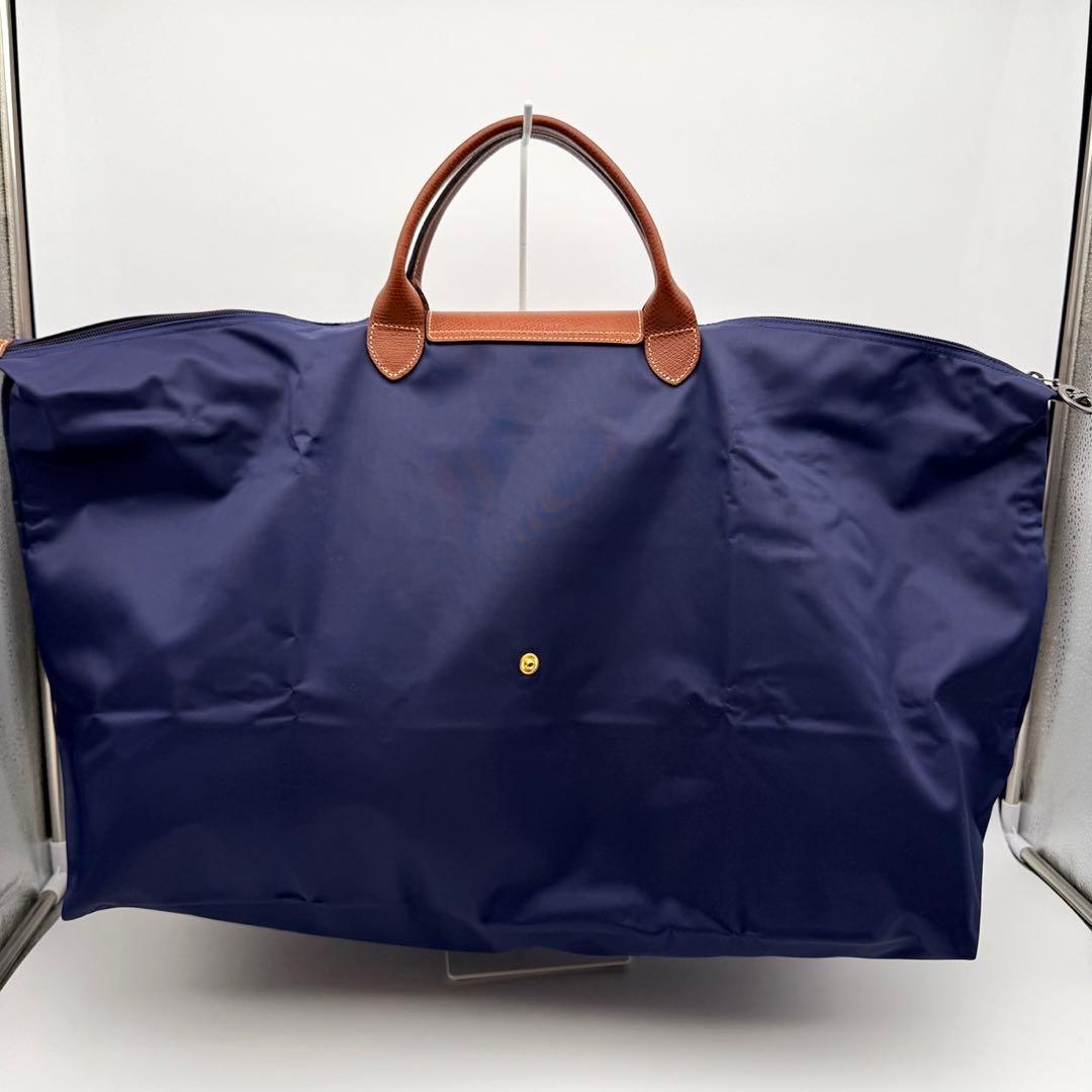【ロンシャン】 ル プリアージュ トラベルバッグ XLサイズ ネイビー 美品